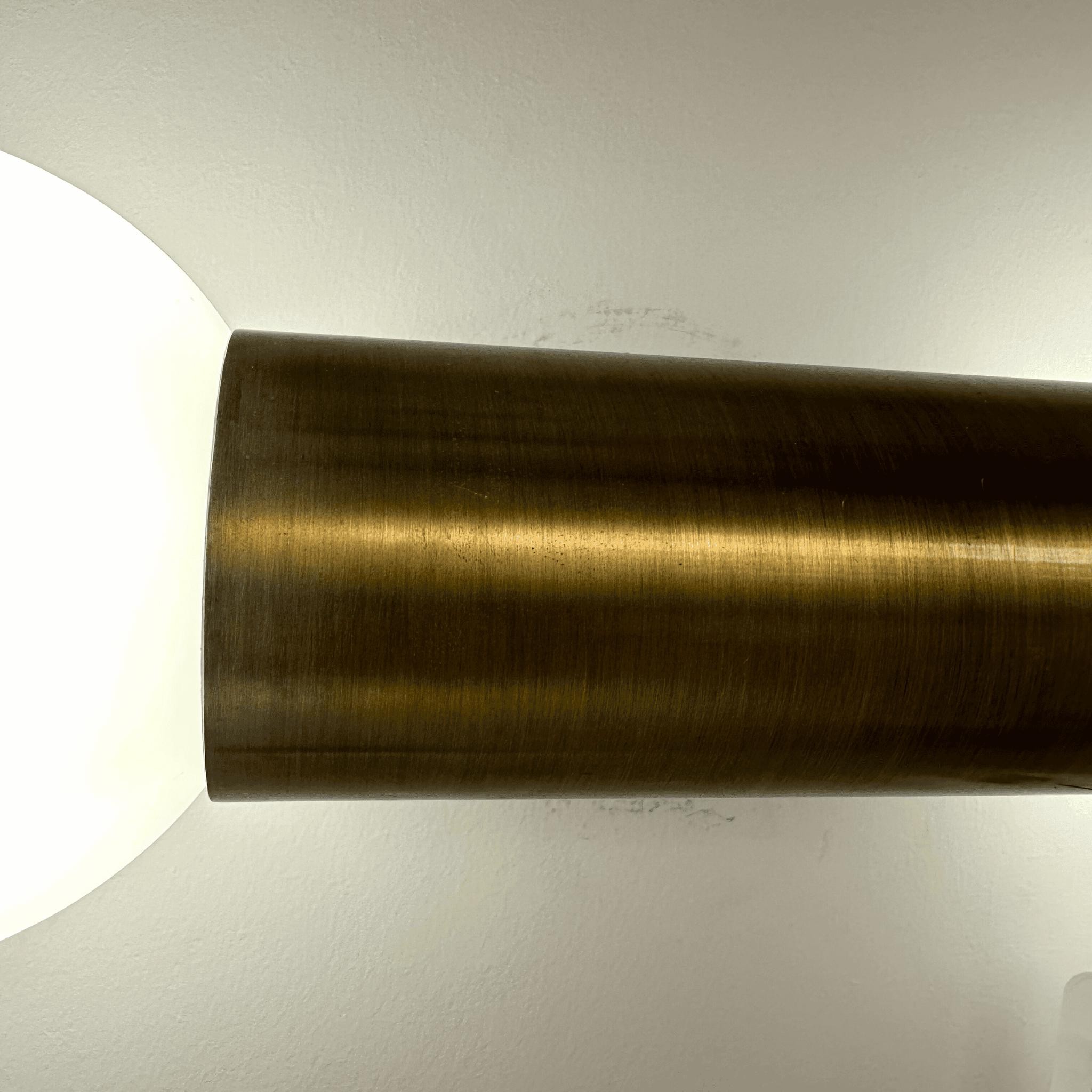 Brushed Brass Double Opal Glass Wall Sconce, Modern G9 Globe Wall Light for Bedroom, Hallway, Bathroom, and Living Room